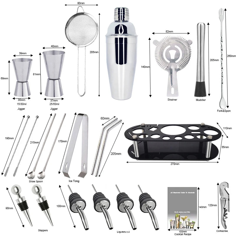 Boston Cocktail Shaker Set