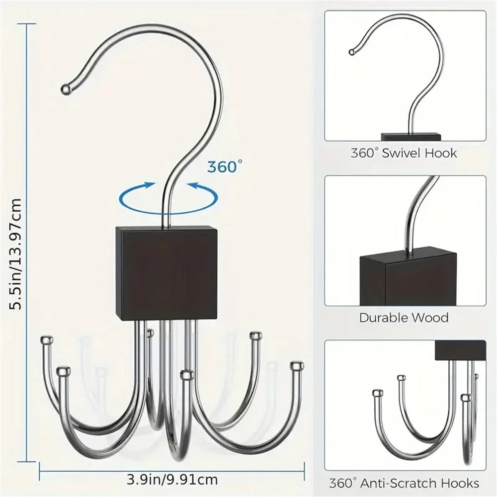 Rotating Storage Hanger Hook Multi-Claw