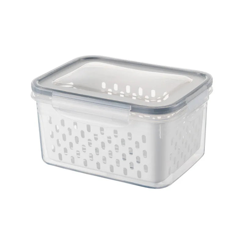 Fruit Storage Containers for Fridge with Removable Colander